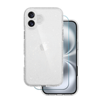 Entronix Bundle Compatible with iPhone 17 - [Hard] Glitter Clear Case & 1 Clear Screen Protector