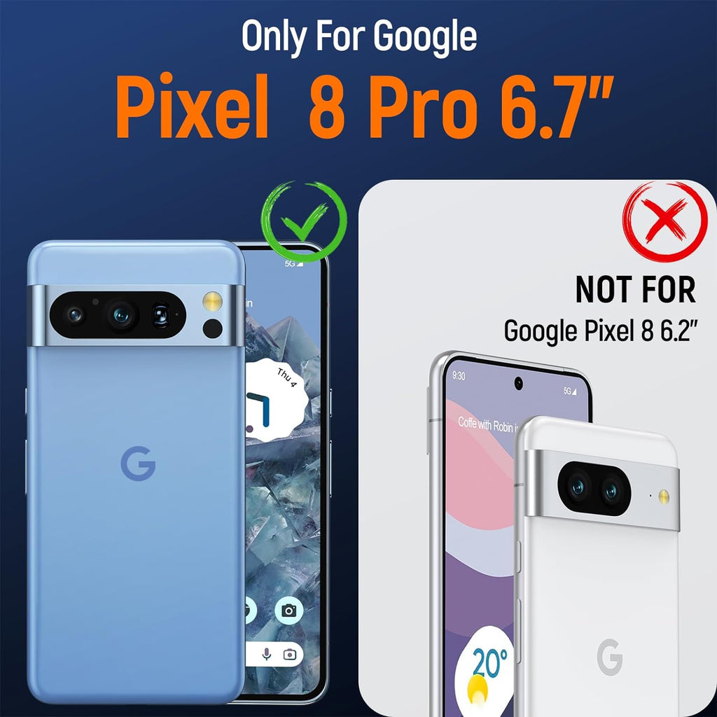 Entronix Case Compatible with Pixel 8 Pro - Triple-Layer Heavy Duty Protection