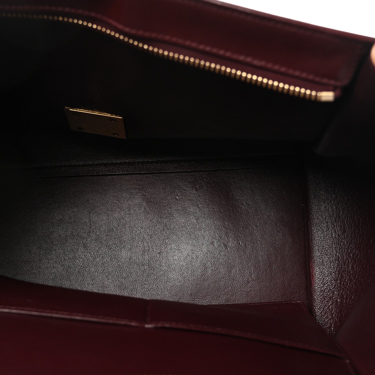 Satin Baby Grained Calfskin Small Tri-Color Trapeze Carmin