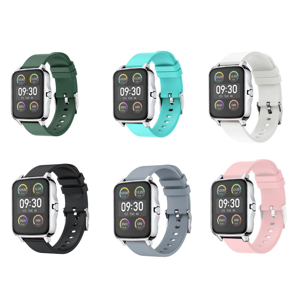 Lifestyle Smart Watch Heart Health Monitor And More - Silver Grey