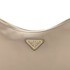 Soft Calfskin Medium Aimee Shoulder Bag Travertine