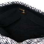 Tweed Quilted Medium Chanel 19 Flap Grey