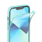 Full Protection With Mobile Phone Protective Film Slide Camera Lens Phone Case For Iphone 14 In Blue