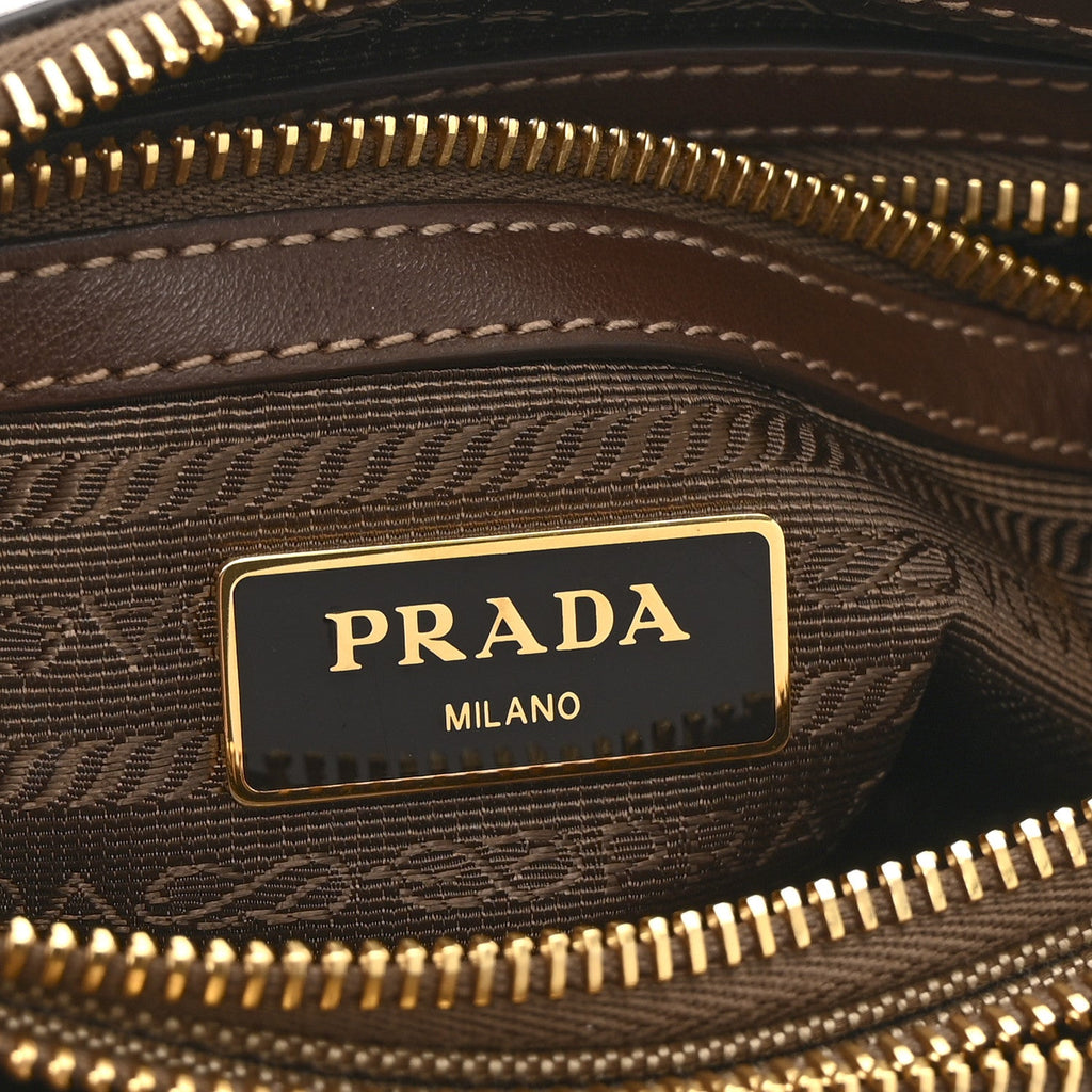 Jacquard Logo Flat Crossbody Bag Corda Bruciato