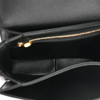 Velvet Calfskin Leopard Print Teen Triomphe Bag Brown Black