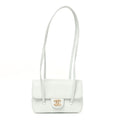Shiny Caviar Mini Preppy Coco Shoulder Bag Light Blue