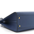 Grained Calfskin Small Frances Tote Navy