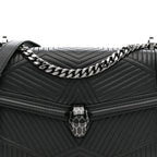 Quilted Nappa Smooth Calfskin Serpenti Forever Diamond Blast Shoulder Bag Black
