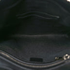 GG Supreme Monogram Web Small Flat Messenger Bag Black Grey