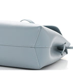 Calfskin Mini Lady Bag Grey Blue