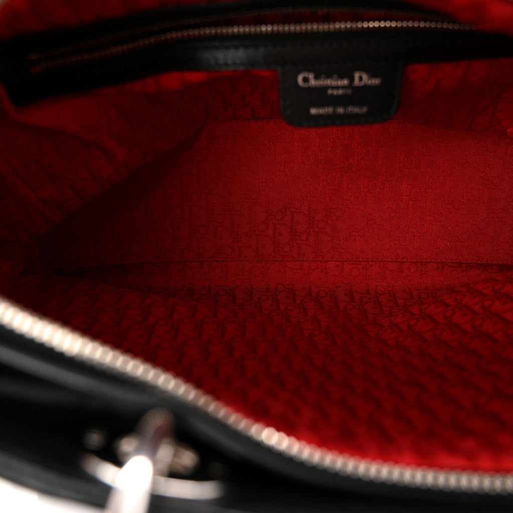 Lambskin Cannage Large Lady Dior Black