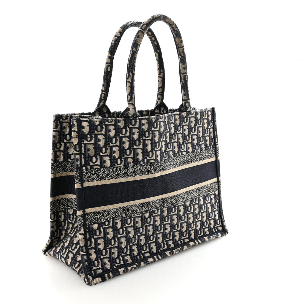 Oblique Medium Book Tote Blue Multicolor