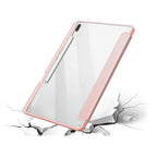 SAHARA - Folio Case for Samsung Galaxy Tab S8+ and Tab S7 FE - Clear/Pink