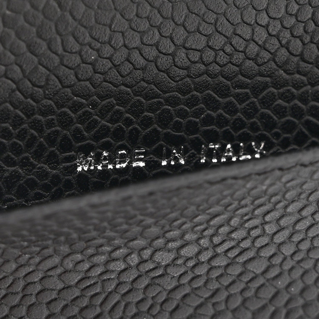 Caviar Quilted Agenda Cover Black