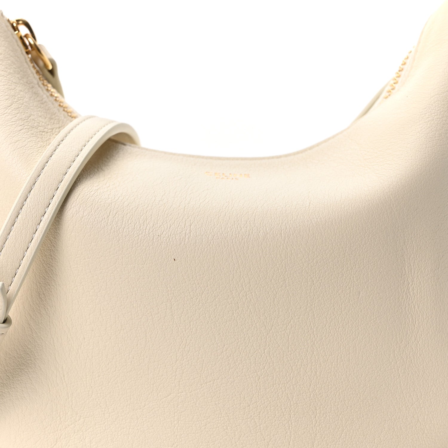 Supple Grained Calfskin Teen Lulu Shoulder Bag Rice