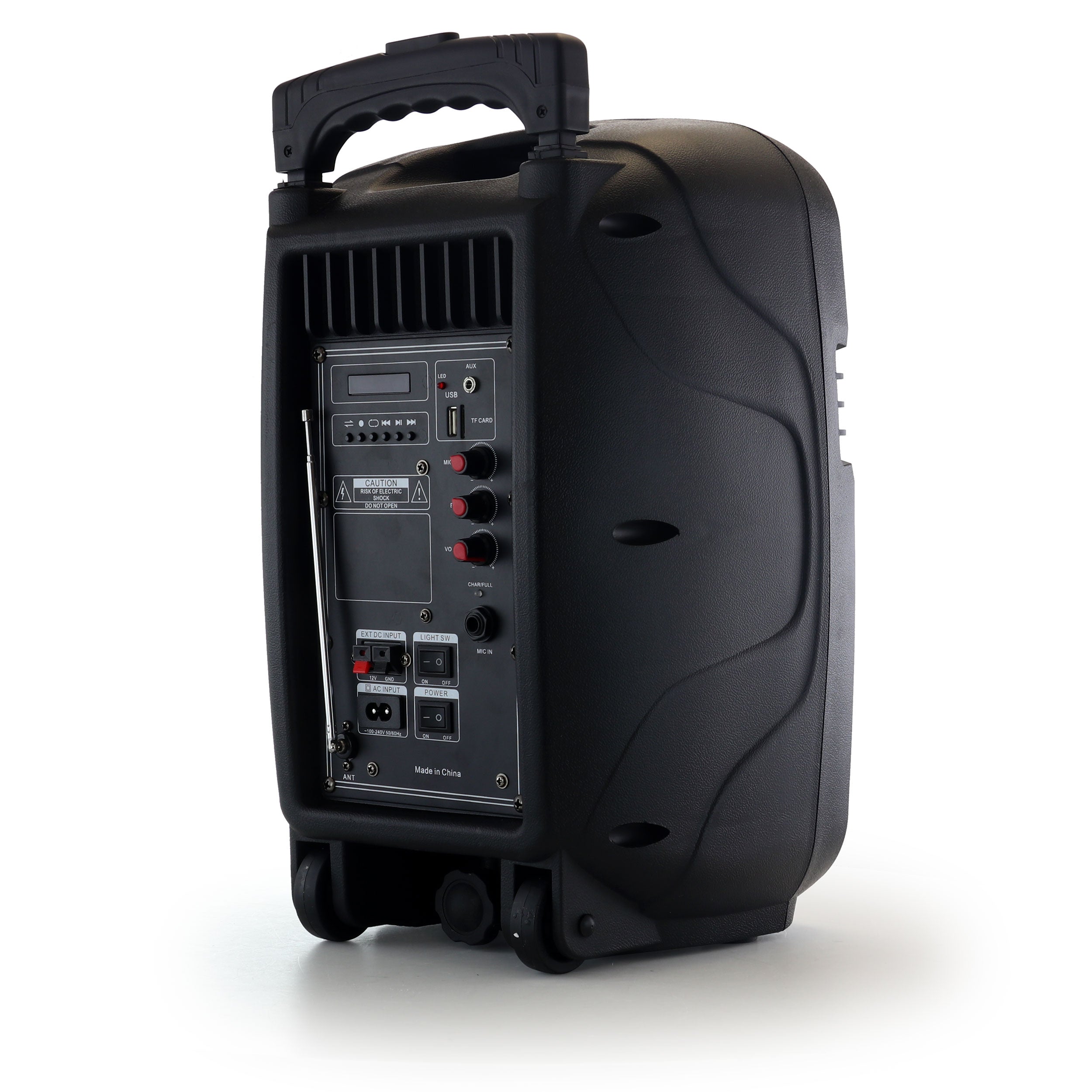 8 Inch 400 Watts Bluetooth Portable Party Speaker with USB, SD Input and Reactive Lights