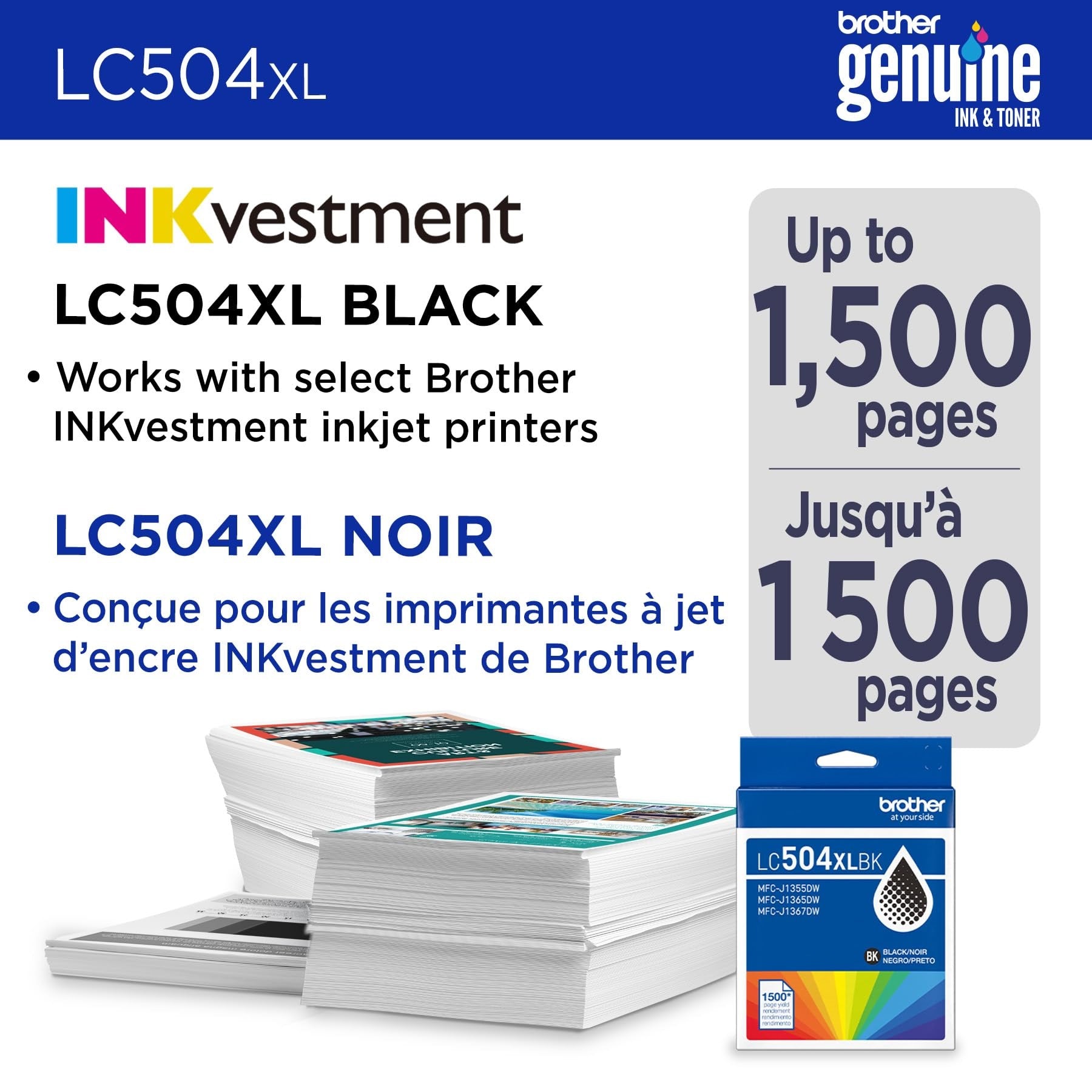 Genuine LC504XLBK High Yield Black
