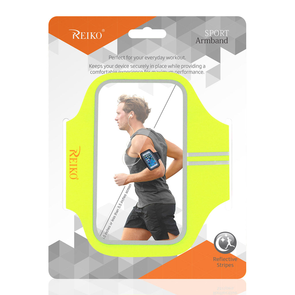 Reiko Running Sports Armband For Iphone 7 Plus/ 6S Plus Or 5.5 Inches Device In Green (5.5X5.5 Inches)