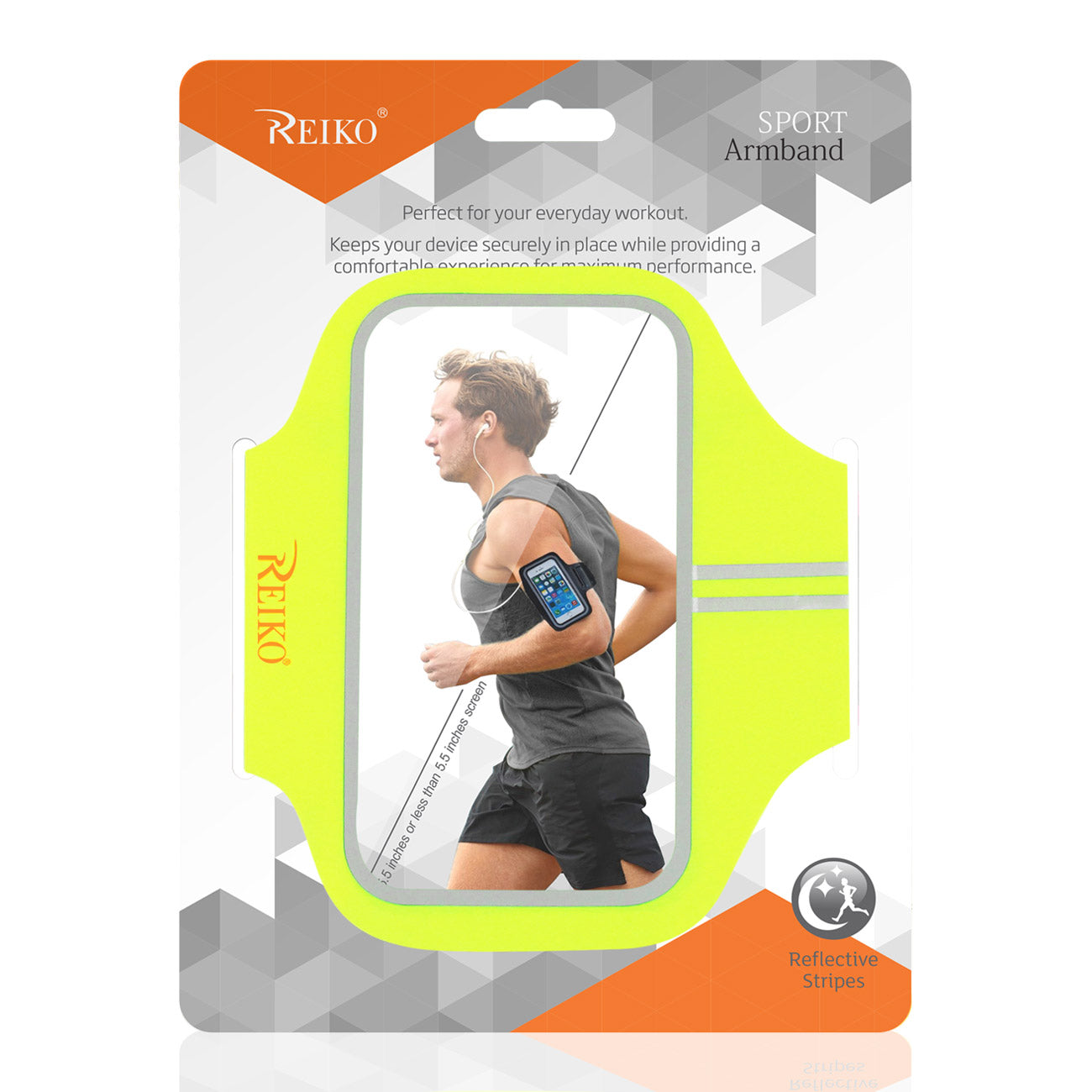 Reiko Running Sports Armband For Iphone 7 Plus/ 6S Plus Or 5.5 Inches Device In Green (5.5X5.5 Inches)