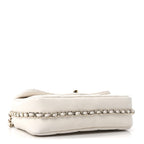 Lambskin Quilted Small My Precious Flap White