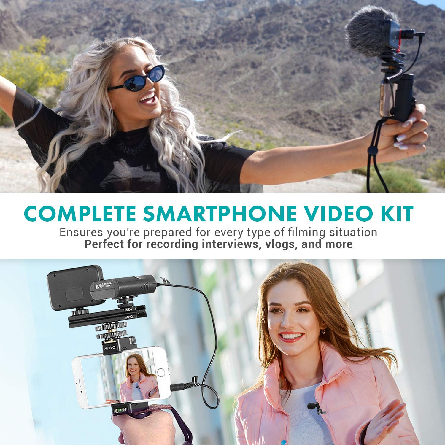 Movo V8 Huge Vlogging Kit for Lightning iPhone