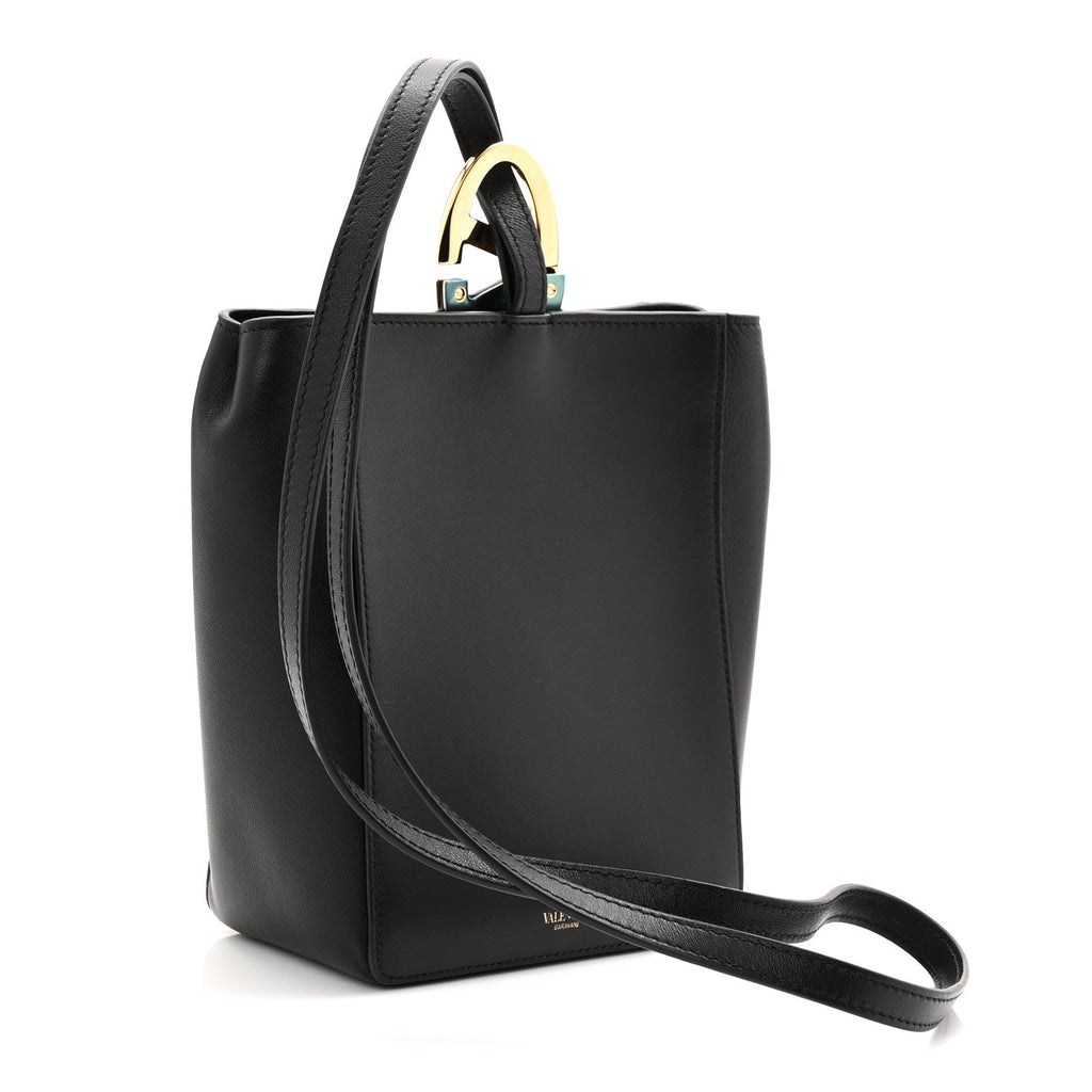Nappa VLogo Bold Bucket Bag Black