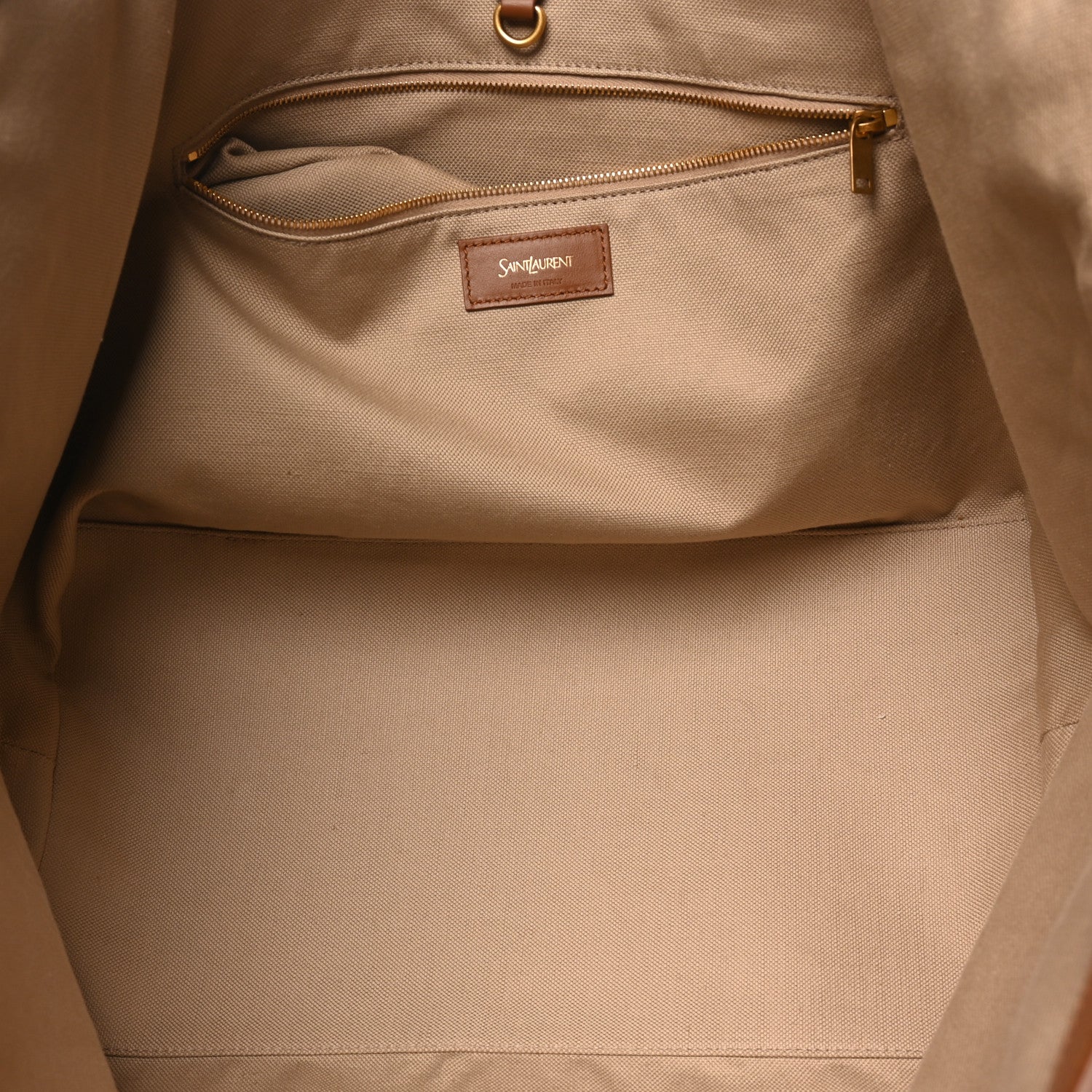 Canvas Calfskin Y Tote Desert Dust Brick