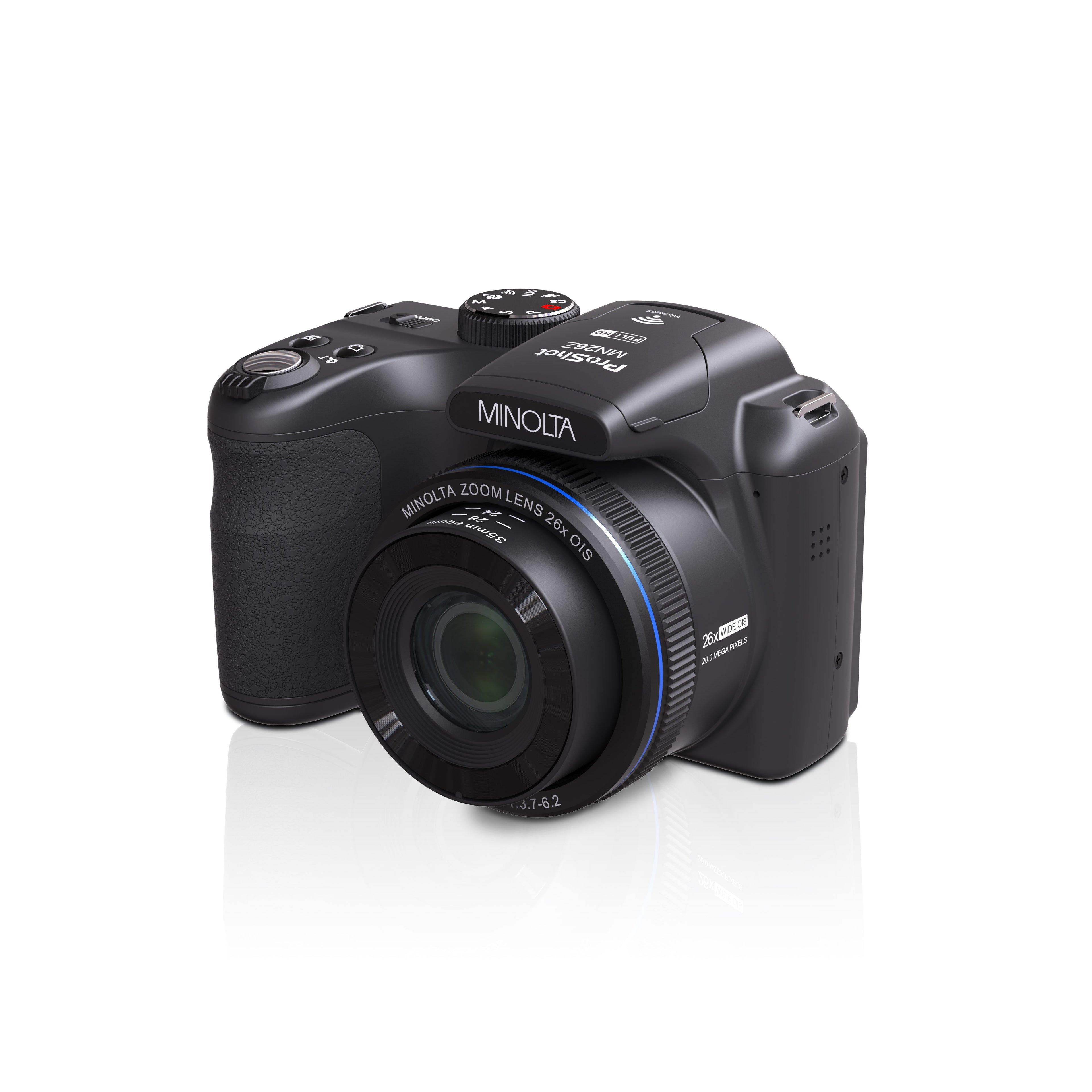 MINOLTA MN26Z ProShot 20 MP / 1080P FHD Bridge Camera w/26x Optical Zoom (Purple)