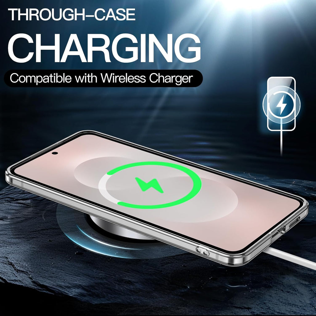 Entronix Case Compatible with Galaxy S25 Edge - [Hard Back] Clear Cover