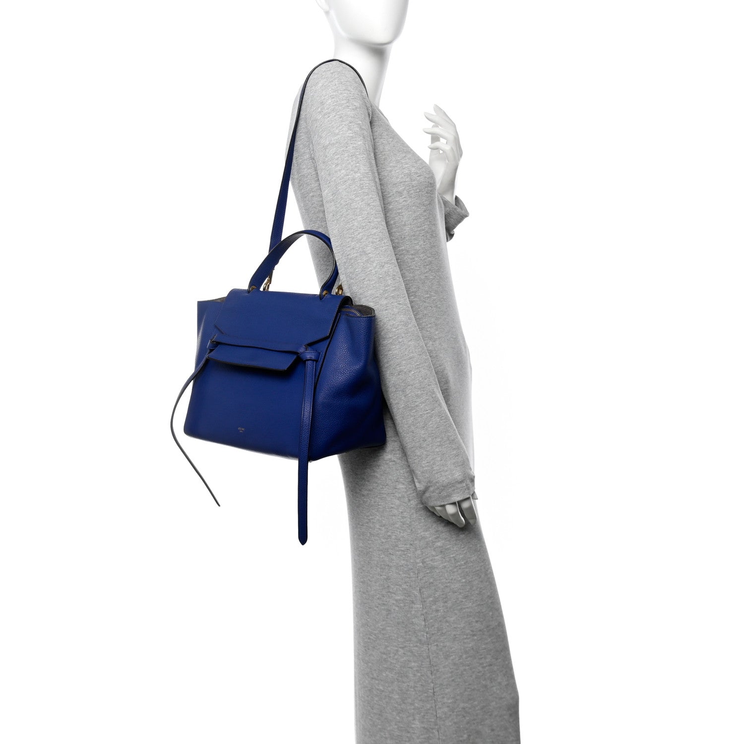 Grained Calfskin Mini Belt Bag Indigo