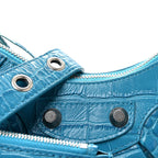 Agneau Arena Le Cagole Shoulder Bag XS Turquoise