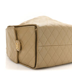 Caviar Quilted Medium Chanel 25 Handbag Dark Beige