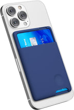Entronix Card Holder Compatible with iPhone/Galaxy/All Phones - [Silicone] Sticky Wallet Back Pocket