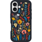 iPhone 16 Symmetry Series Cactus Leather Embroidery Case