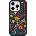 iPhone 15 Pro Symmetry Series Cactus Leather Embroidery Case