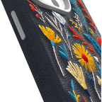 iPhone 15 Pro Symmetry Series Cactus Leather Embroidery Case