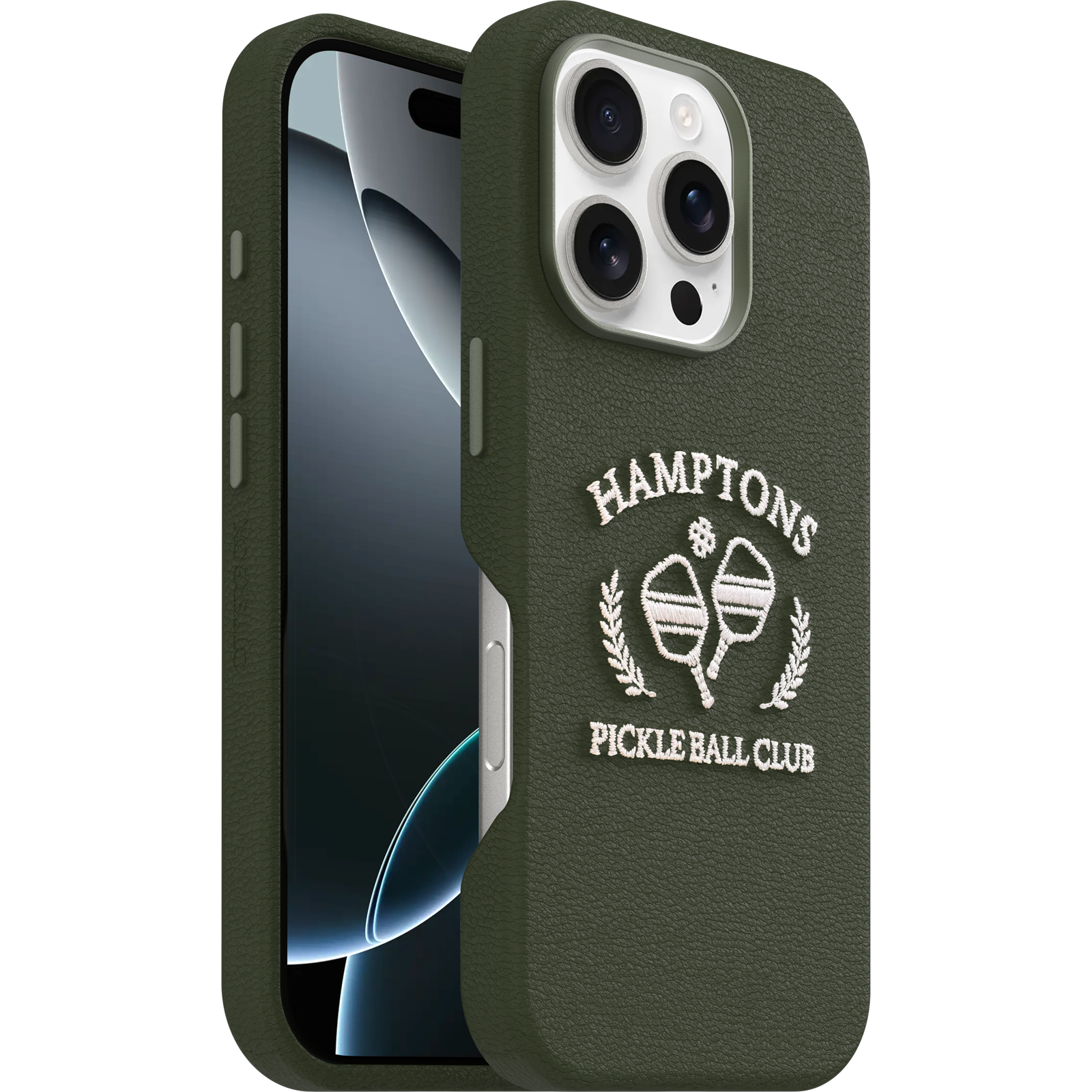 iPhone 16 Pro Symmetry Series Cactus Leather Embroidery Case