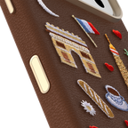iPhone 17 Pro Symmetry Series Cactus Leather Embroidery Case