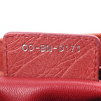 Ostrich Medium Lady Dior Red