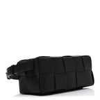 Lambskin Maxi Intrecciato Small Brick Cassette Bag Black