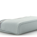 Grained Calfskin Extra Pocket Mini Pouch Minty Breeze