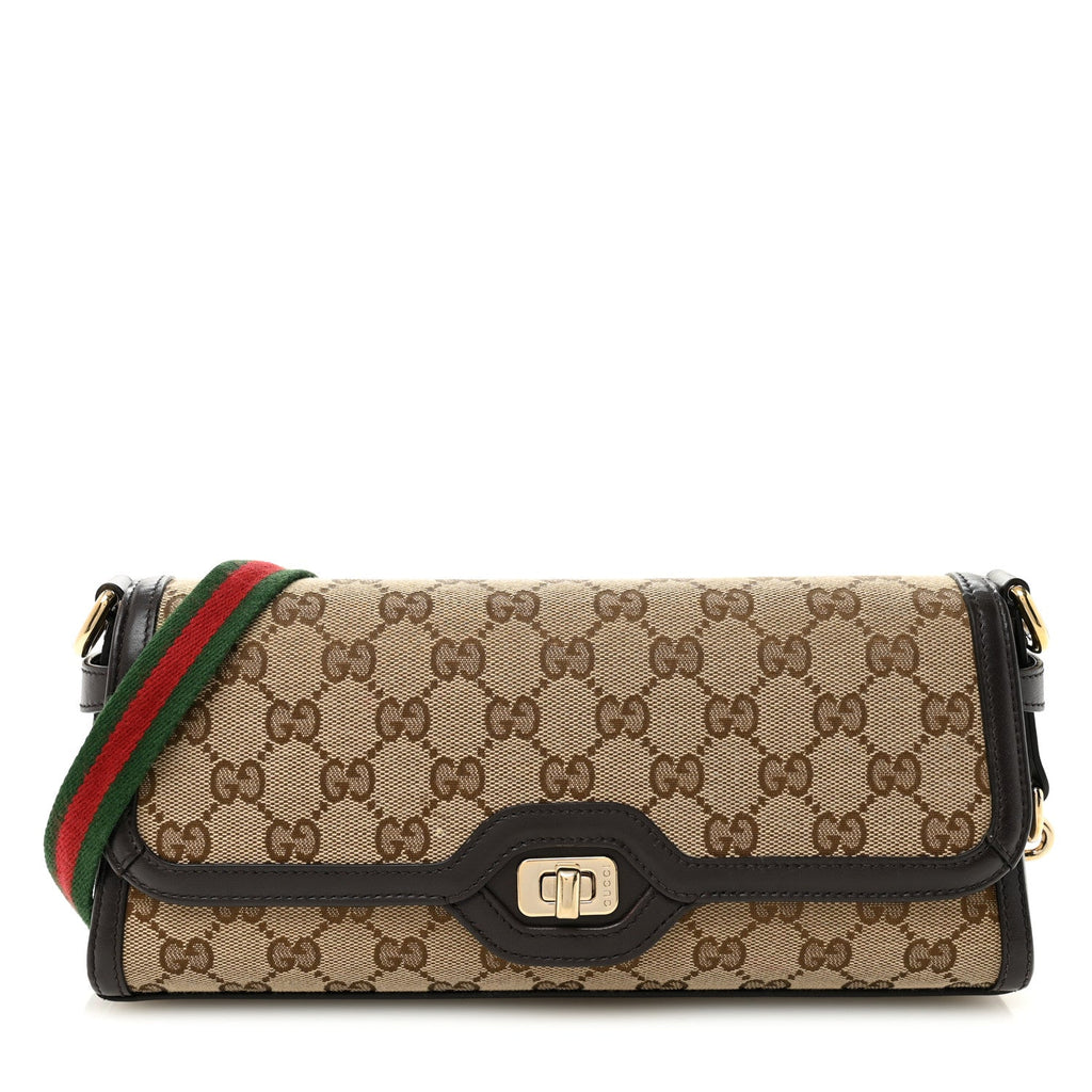 GG Monogram Small Luce Shoulder Bag Beige Ebony