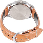 Casio Dress Blue 40mm Unisex Brown Leather