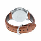 Casio Dress Blue 40mm Unisex Brown Leather