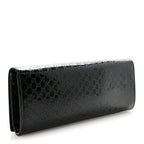 Patent Microguccissima Small Broadway Clutch Black