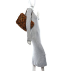 Lapin Fur Quilt Pattern Tote Brown