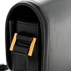 Smooth Calfskin Small Solferino Satchel Black