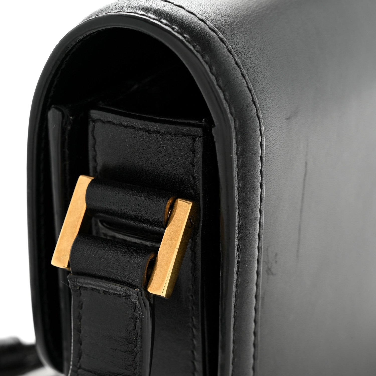 Smooth Calfskin Small Solferino Satchel Black