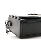 Lambskin Maxi Cannage Small 30 Montaigne Chain Top Handle Bag Black