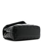 Calfskin Y Quilted Monogram Toy Loulou Crossbody Bag Black